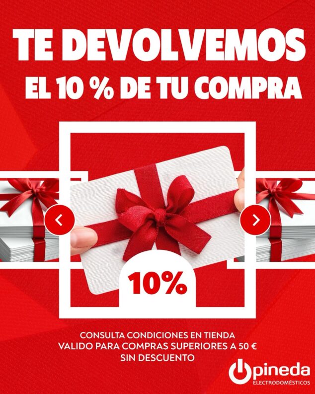 Imagen: Aprovecha la nueva promoción de Electrodomésticos Pineda y gana un 10% más
