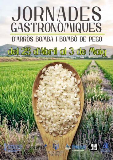 Cartel de la XVII edición de las Jornades Gastronòmiques de l’Arròs Bomba i Bombó de Pego