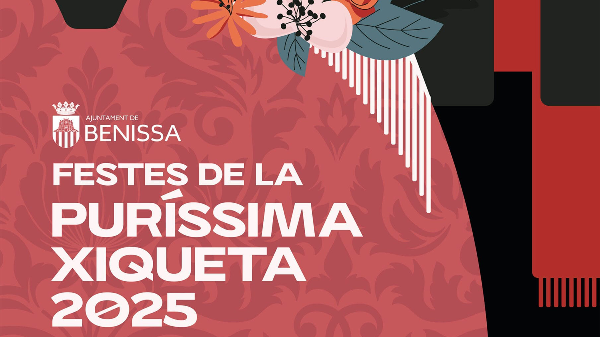cartel de las fiestas patronales de la purissima xiqueta de benissa de 2025