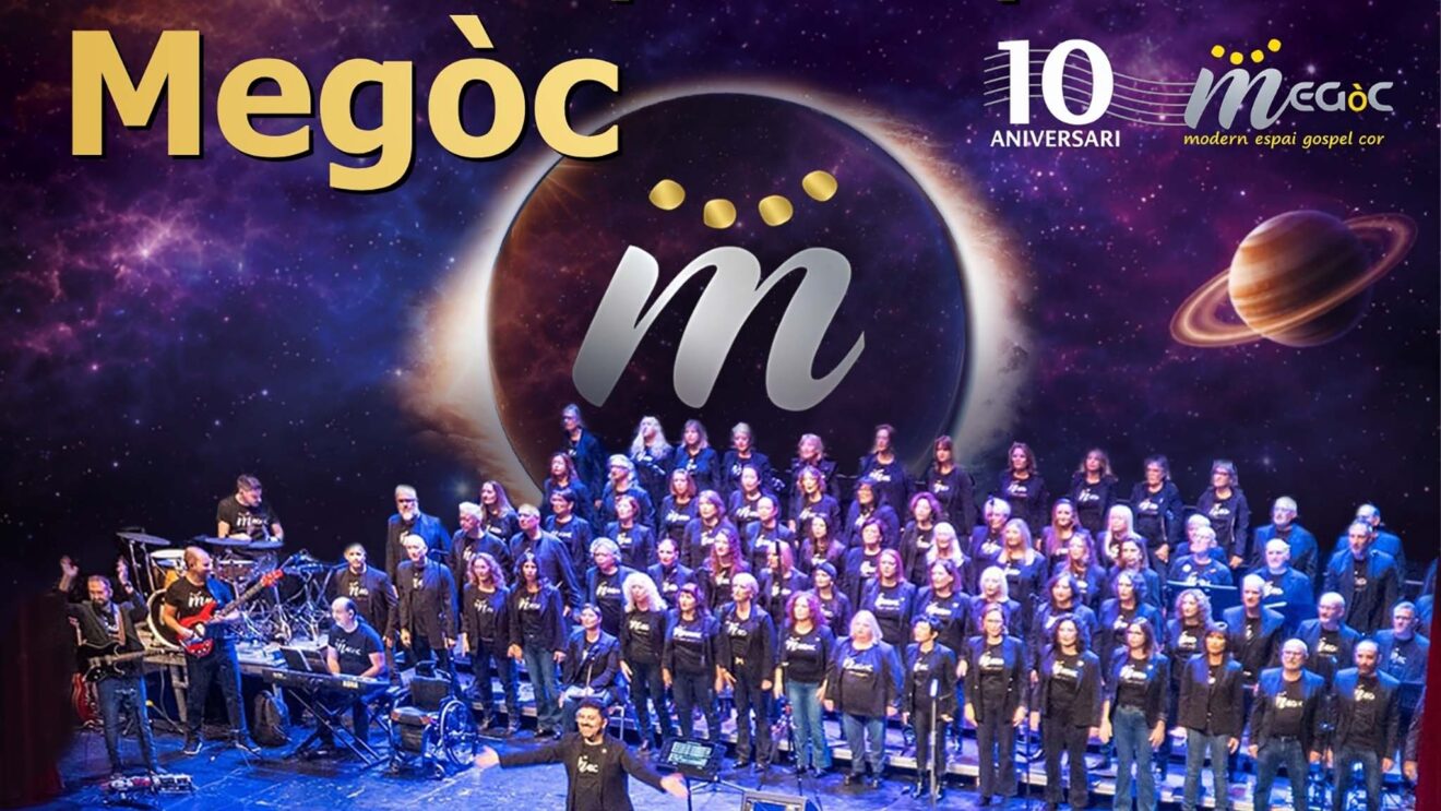 Cartel del concierto de Modern Espai Gospel Cor (MEGÒC) en Pedreguer