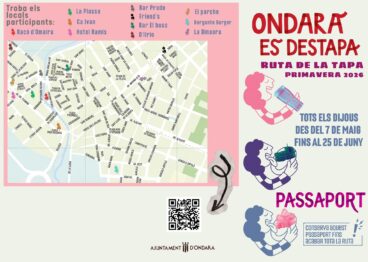 Cartel promocional de la Ruta de la Tapa ‘Ondara es destapa’ Primavera 2026
