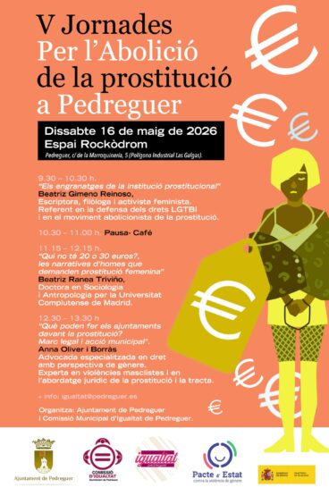 Cartel V Jornadas por la Abolición de la Prostitución en Pedreguer