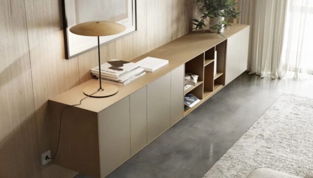 composicion de salon con lineas minimalistas