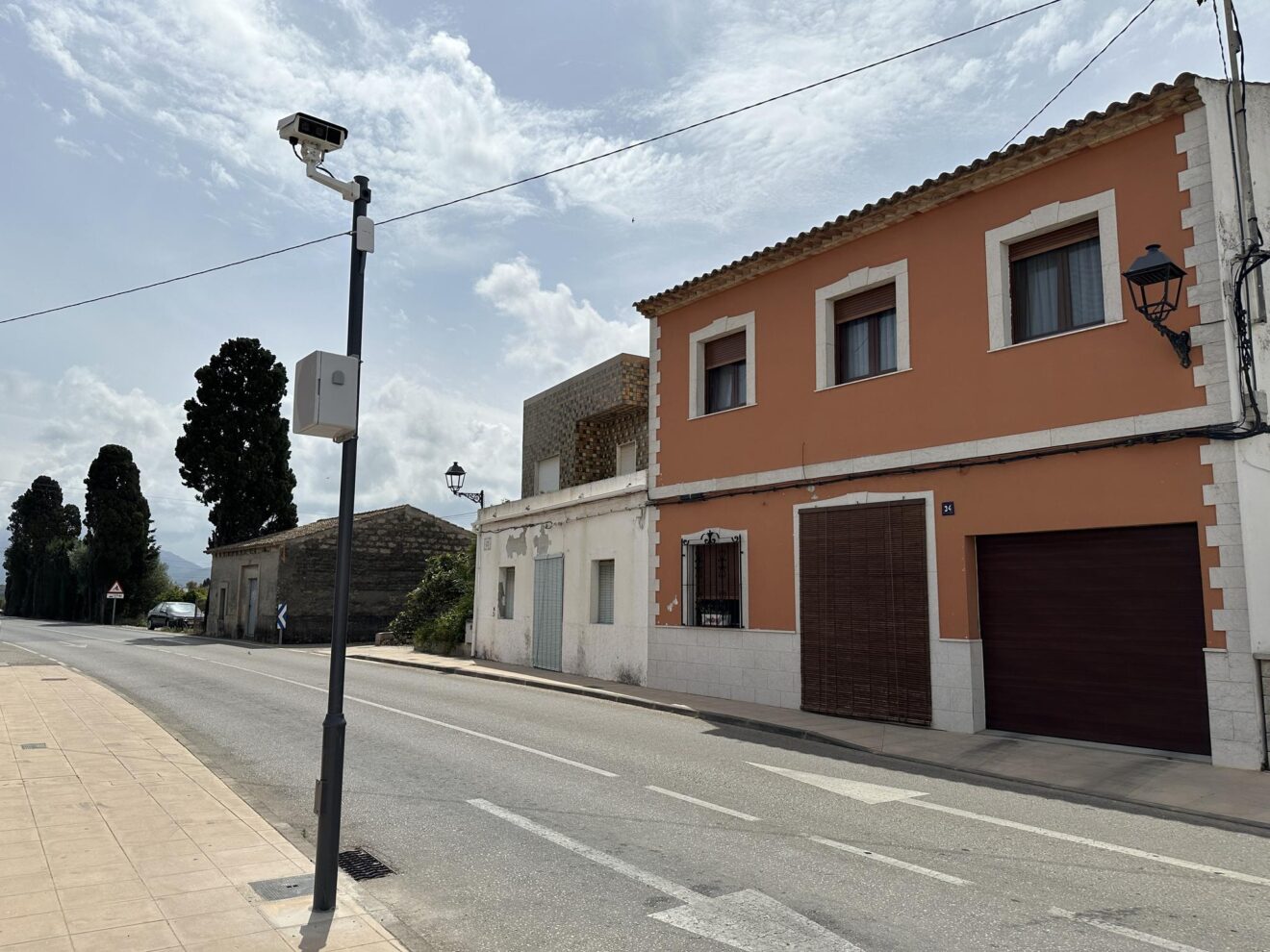 Nuevo sistema de control de tráfico en la calle Dénia de Els Poblets