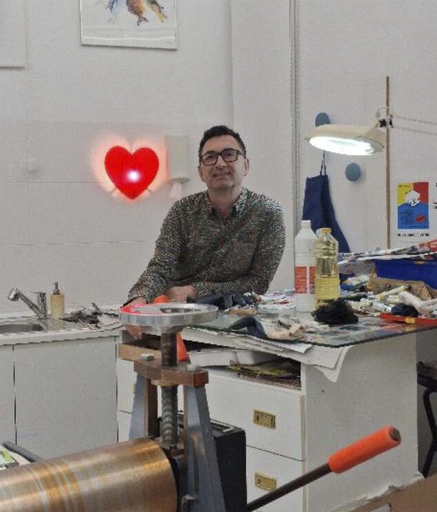 Imagen: David Alonso en su estudio