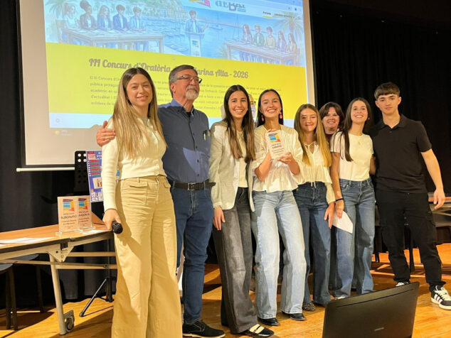 Imagen: El IES Teulada en el III Concurs Oratòria Marina Alta
