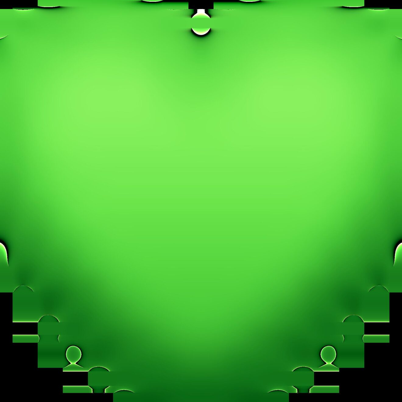 Emoji corazón verde