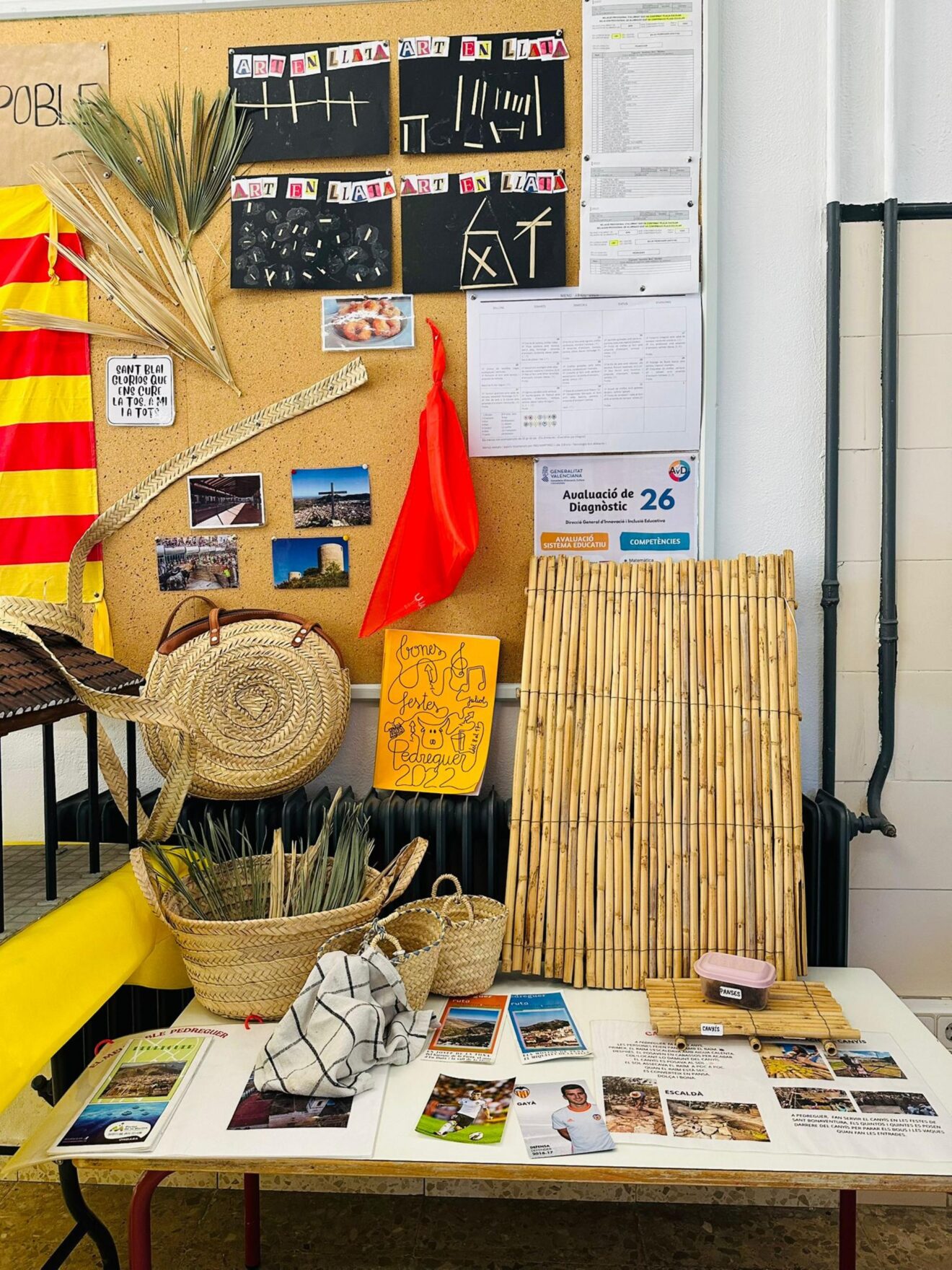Exposición sobre Pedreguer realizada por alumnos del CEIP l'Alfàs