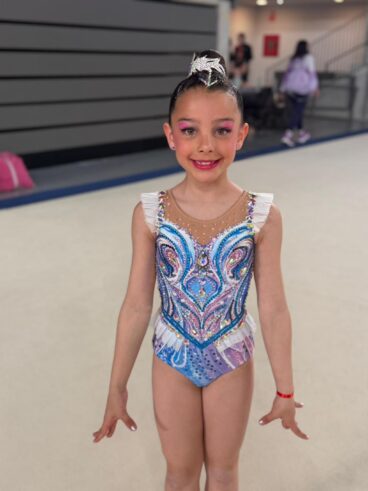 Gimnasta del CG Les Marines en el campeonato nacional