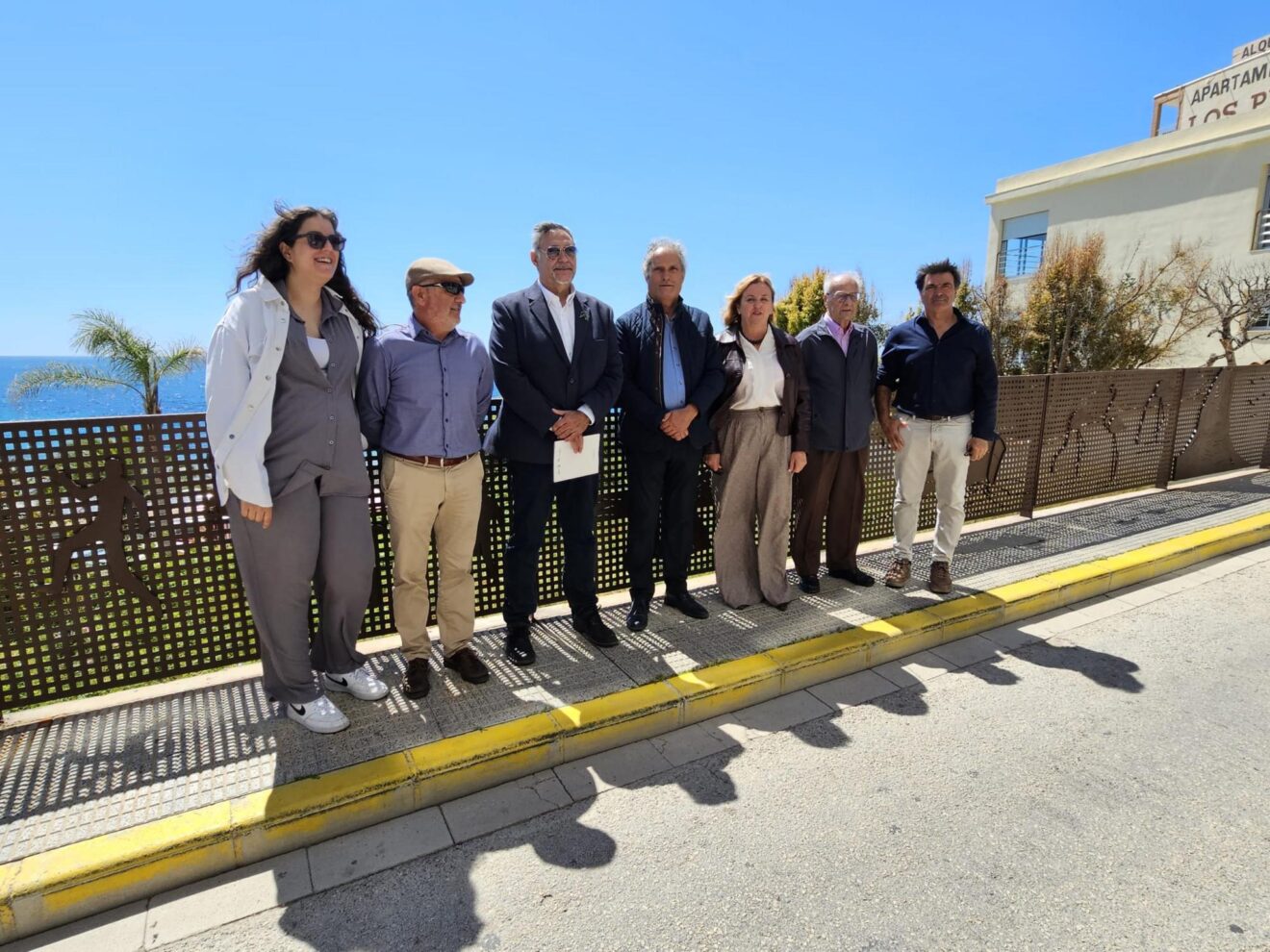 Inauguración de la nueva barandilla artística en Calp
