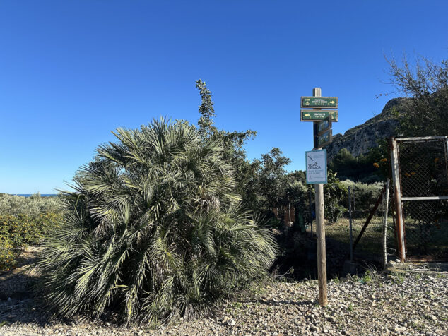 indicaciones de la zona del barranc de portelles