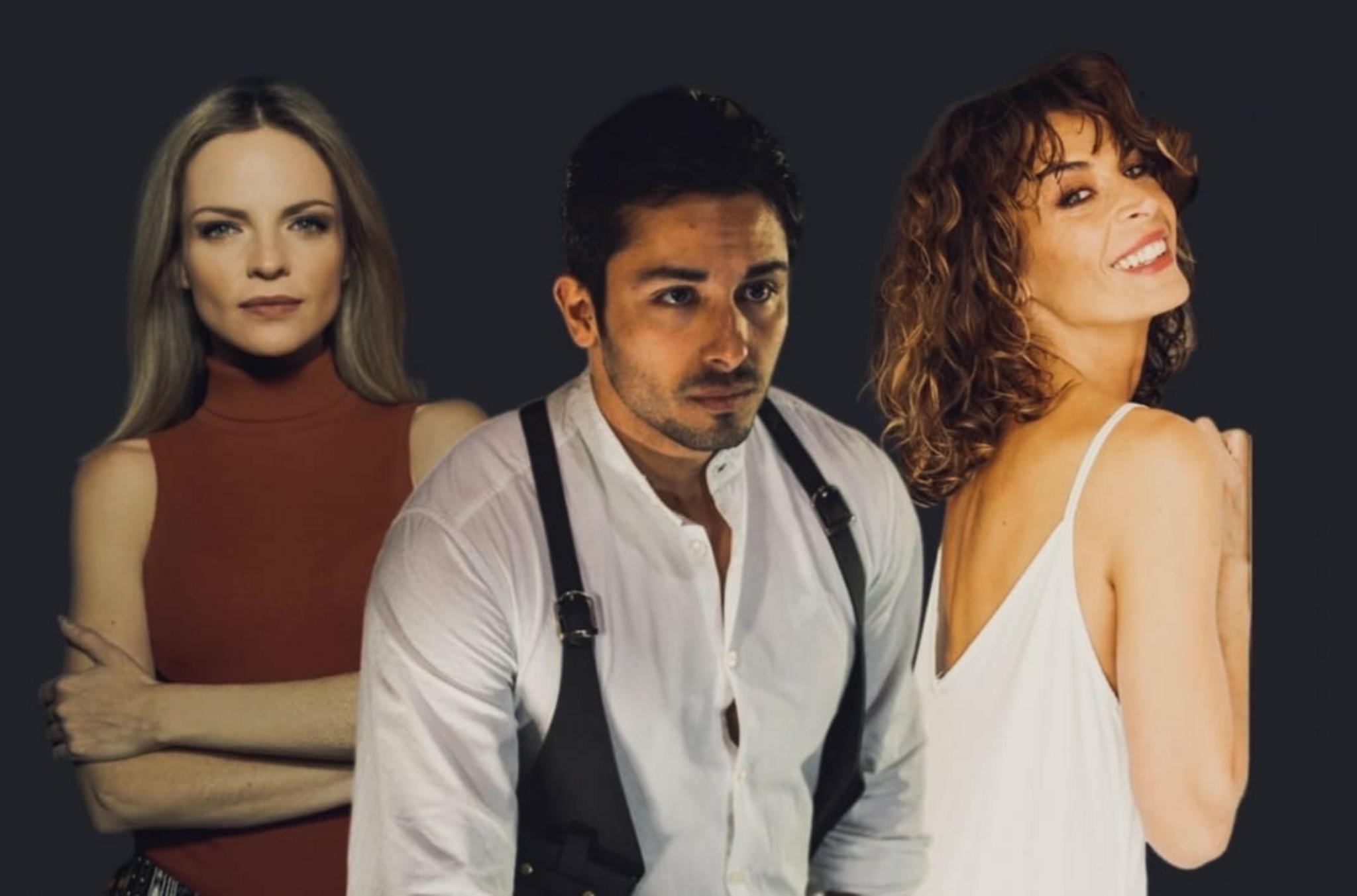 Los actores Carolina Bona, Rafael Fernández y Vanessa Cano, nuevos miembros del jurado de Benissa en Corto, posan juntos.