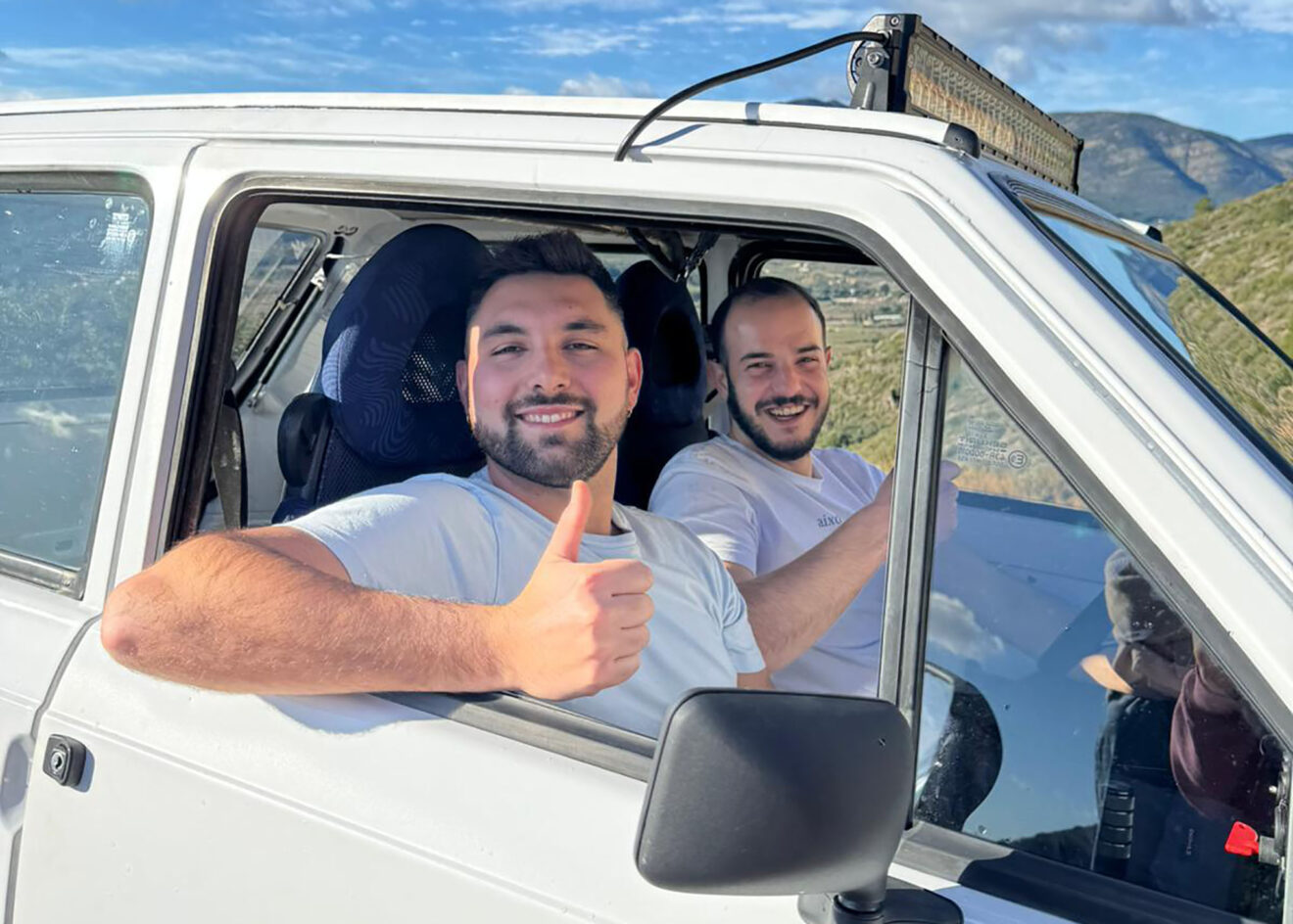Marc Crespo y David Mestre, vecinos de Xaló, que se enfrentan a la Panda Raid 2026