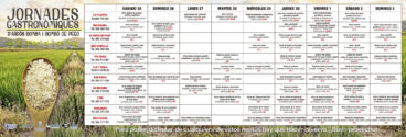 Menús de las Jornades Gastronòmiques de l’Arròs Bomba i Bombó de Pego de abril del 2026 (castellano)