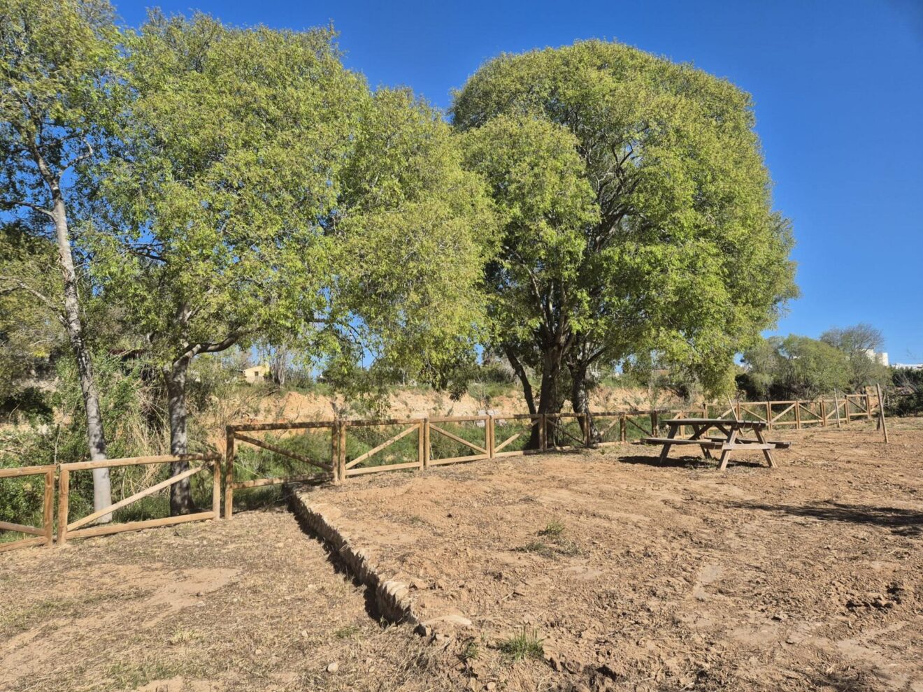 Área recreativa del Molí Coví en Ondara preparada para su apertura