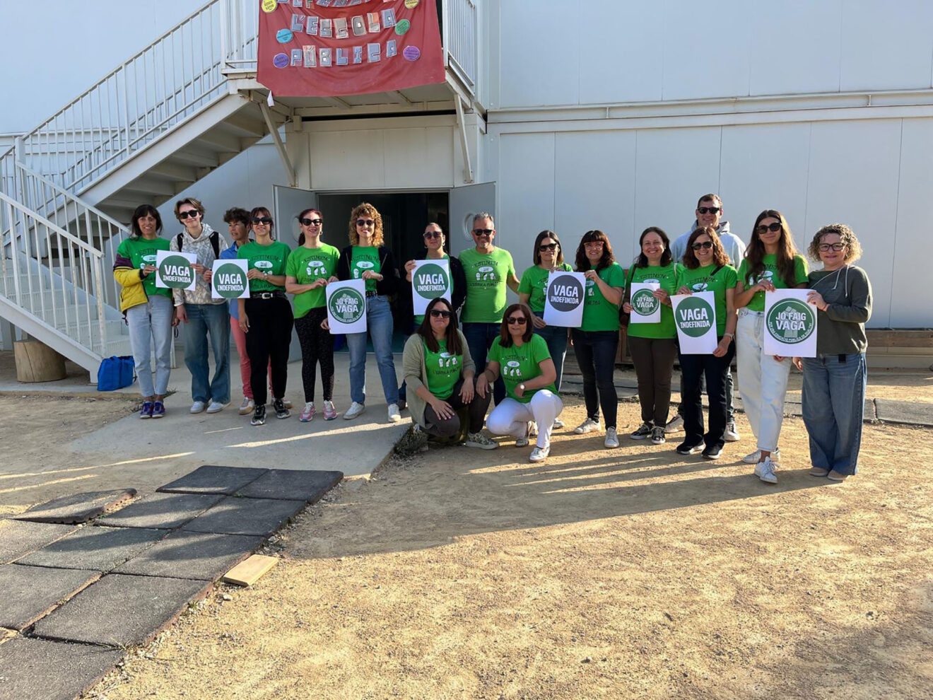 Movilización educativa en el CEIP Ausiàs March, Els Poblets, el 30 de abril de 2026