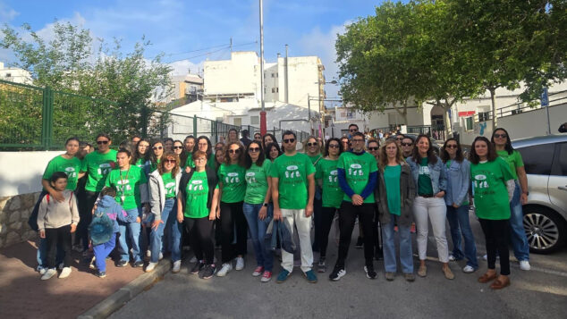 Imagen: Movilización educativa en el CEIP Mediterrània y Graüll de Xàbia el 23 de abril de 2026