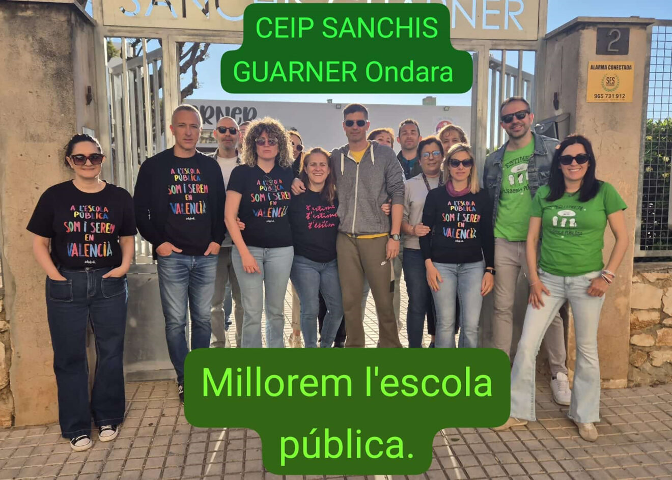 Movilización educativa en el CEIP Sanchis Guarner de Ondara el 16 de abril de 2026