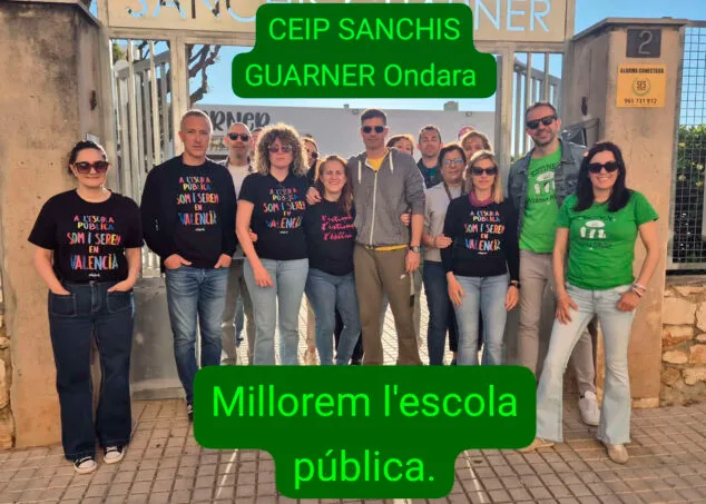 movilizacion educativa en el ceip sanchis guarner de ondara el 16 de abril de 2026