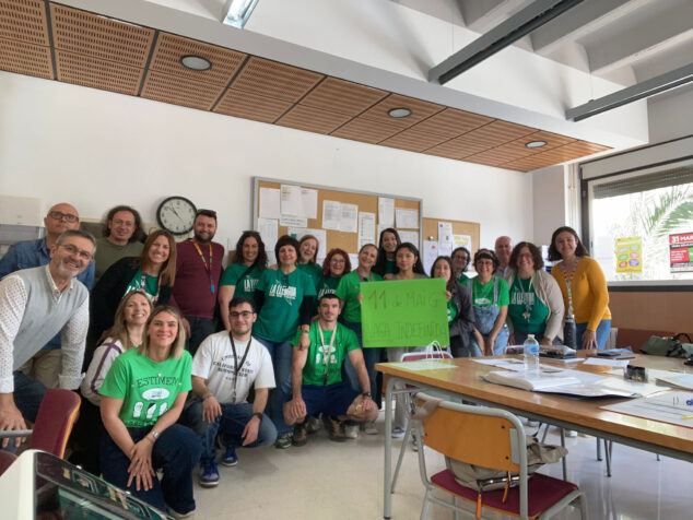 Imagen: Movilización educativa en el I.E.S. Matemàtic Vicent Caselles Costa el 30 de abril de 2026