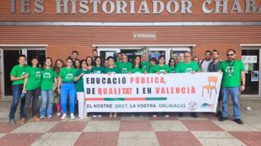 Movilización educativa en el IES Historiador Chabás de Dénia el 23 de abril de 2026