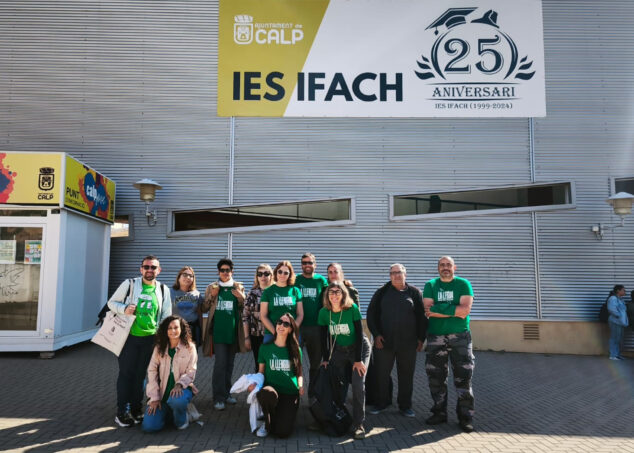Imagen: Movilización educativa en el IES Ifach de Calp el 16 de abril de 2026