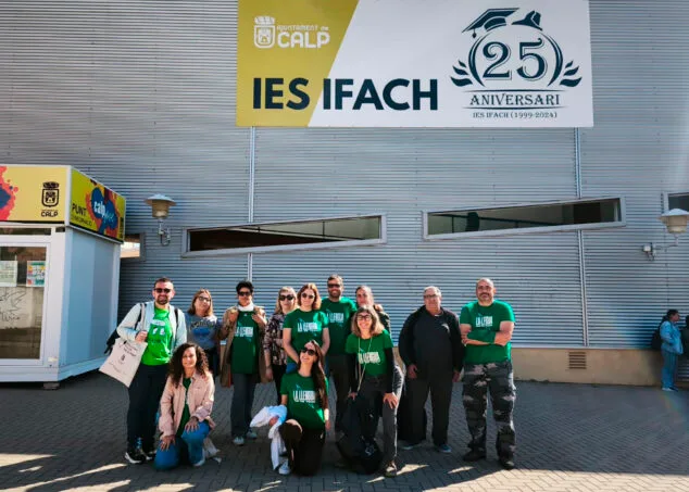 Imagen: Movilización educativa en el IES Ifach de Calp el 16 de abril de 2026
