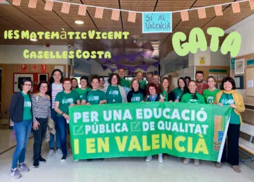 Movilización educativa en el IES Matemàtic Vicent Caselles Costa de Gata el 16 de abril de 2026