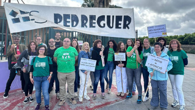 Imagen: Movilización educativa en el IES Pedreguer el 23 de abril de 2026