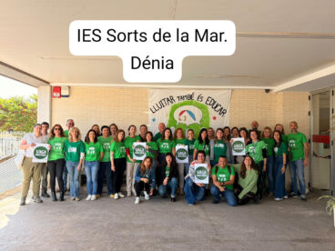Movilización educativa en el IES Sorts de la Mar de Dénia el 30 de abril de 2026