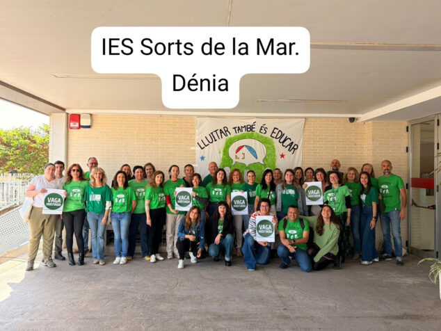 Imagen: Movilización educativa en el IES Sorts de la Mar de Dénia el 30 de abril de 2026