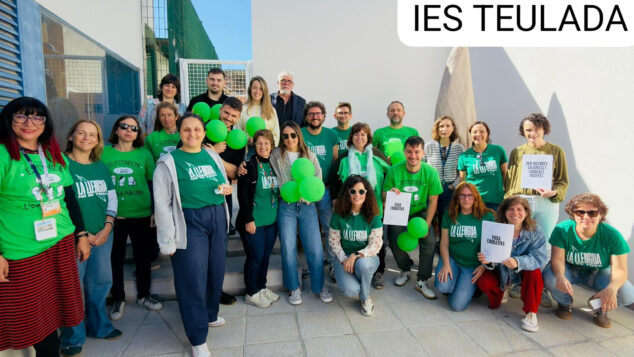 Imagen: Movilización educativa en el IES Teulada el 16 de abril de 2026