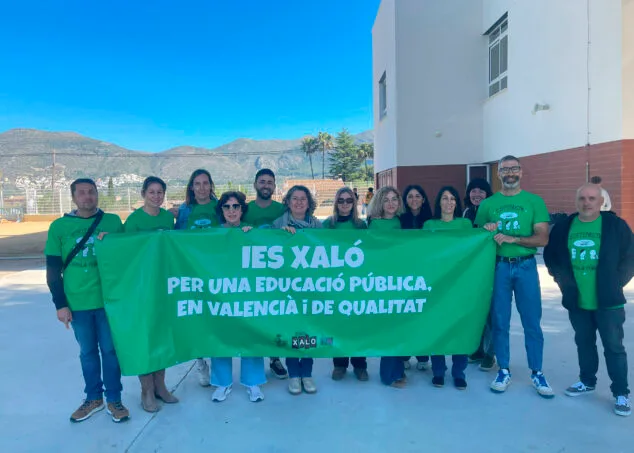 Imagen: Movilización educativa en el IES Xaló el 16 de abril de 2026