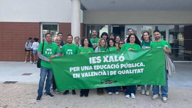Imagen: Movilización educativa en el IES Xaló el 23 de abril de 2026