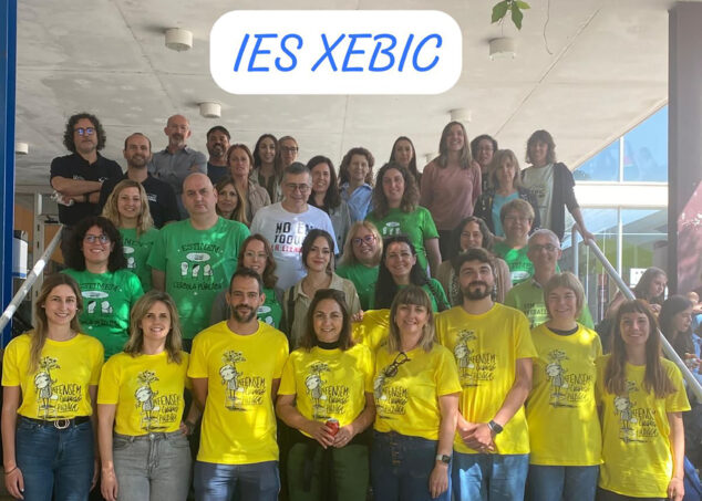 Imagen: Movilización educativa en el IES Xebic de Ondara el 30 de abril de 2026