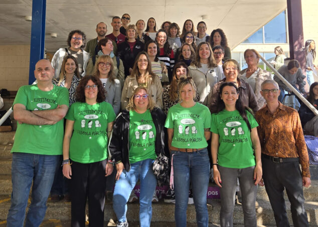 Imagen: Movilización educativa en el IES Xebic, Ondara, el 16 de abril de 2026