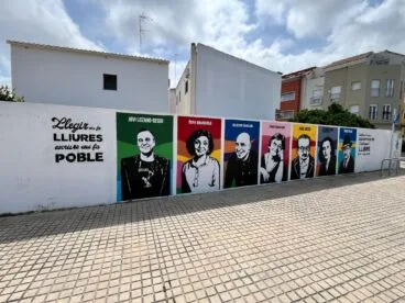 Mural literario de Ondara con Jovi Lozano-Seser
