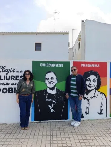 Inauguración del mural literario dedicado a Jovi Lozano-Seser en Ondara