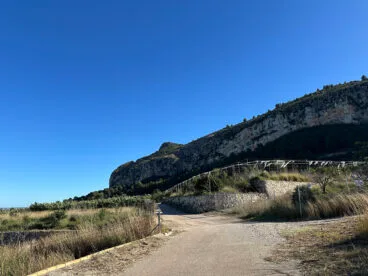 Perfil de la Serra de Segària en el término municipal del Verger