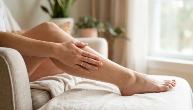 Imagen: Piernas ligeras y un momento necesario de descanso en casa
