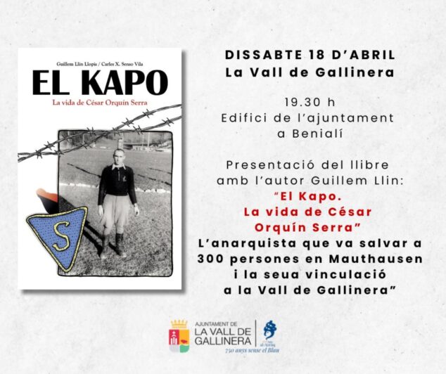 presentacion del libro el kapo en la vall de gallinera