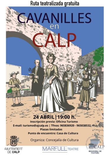 Cartel promocional de la ruta teatralizada «Cavanilles en Calp»
