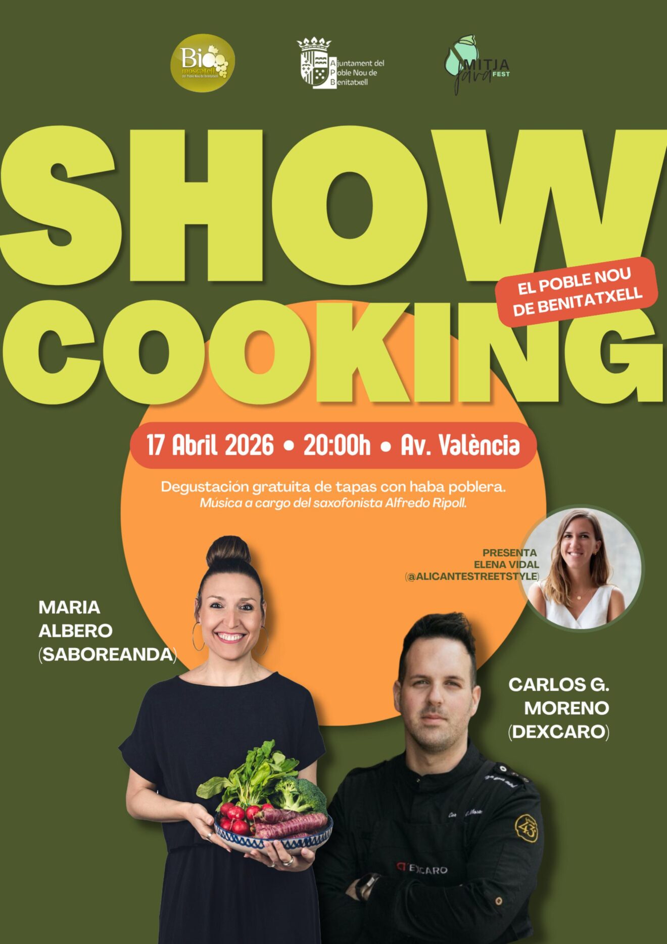Showcooking del Mitjafava Fest 2026 en Benitatxell