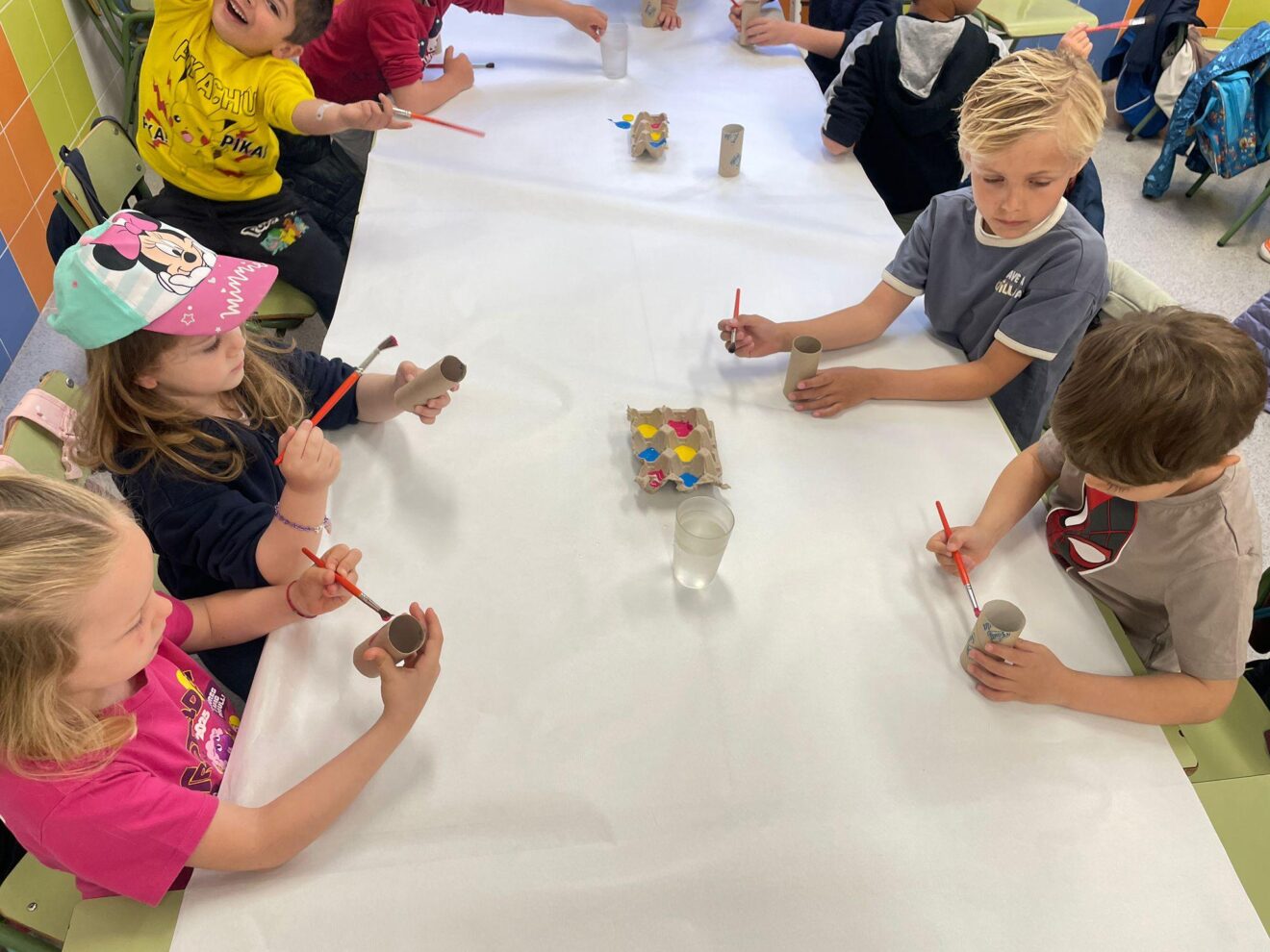 Niños participantes en los talleres de primavera de Pedreguer