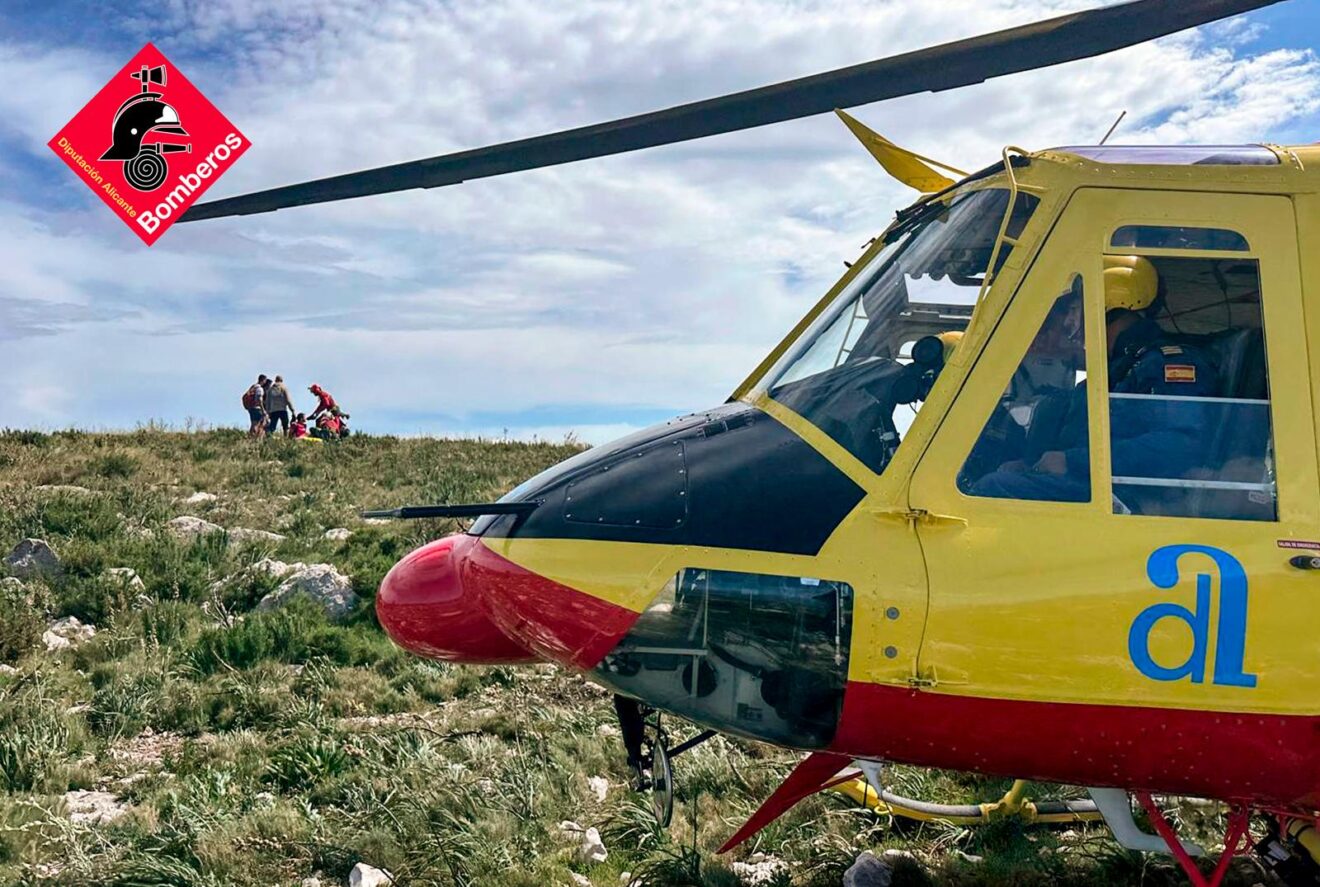 Un senderista resulta herido en la Serra del Migdia de Pego