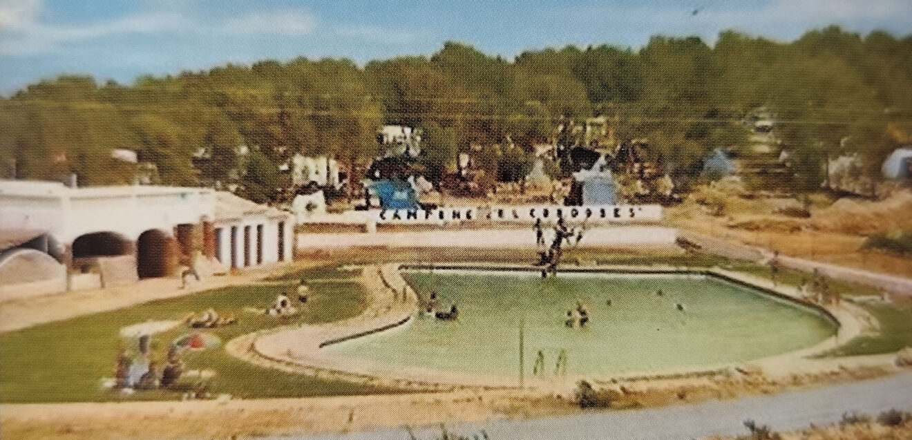 Vista del cámping El Cordobés en Xàbia - Imagen del libro '150 anys de música i ball a la Marina Alta'