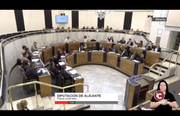 Pleno ordinario de la Diputación de Alicante en sesión