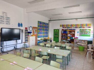 Aula en un centro educativo en la Marina Alta (archivo)