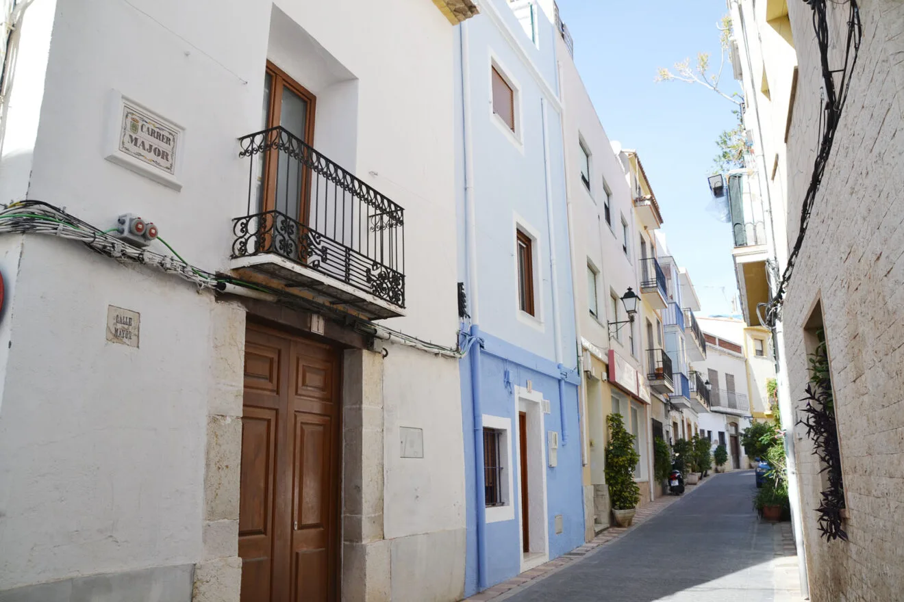 Carrer Major de Calp (archivo)