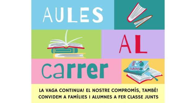 Docentes de Xàbia sacan las 'Aulas a la calle' para exigir condiciones óptimas en la educación 8 cartel de la nueva movilizacion educativa